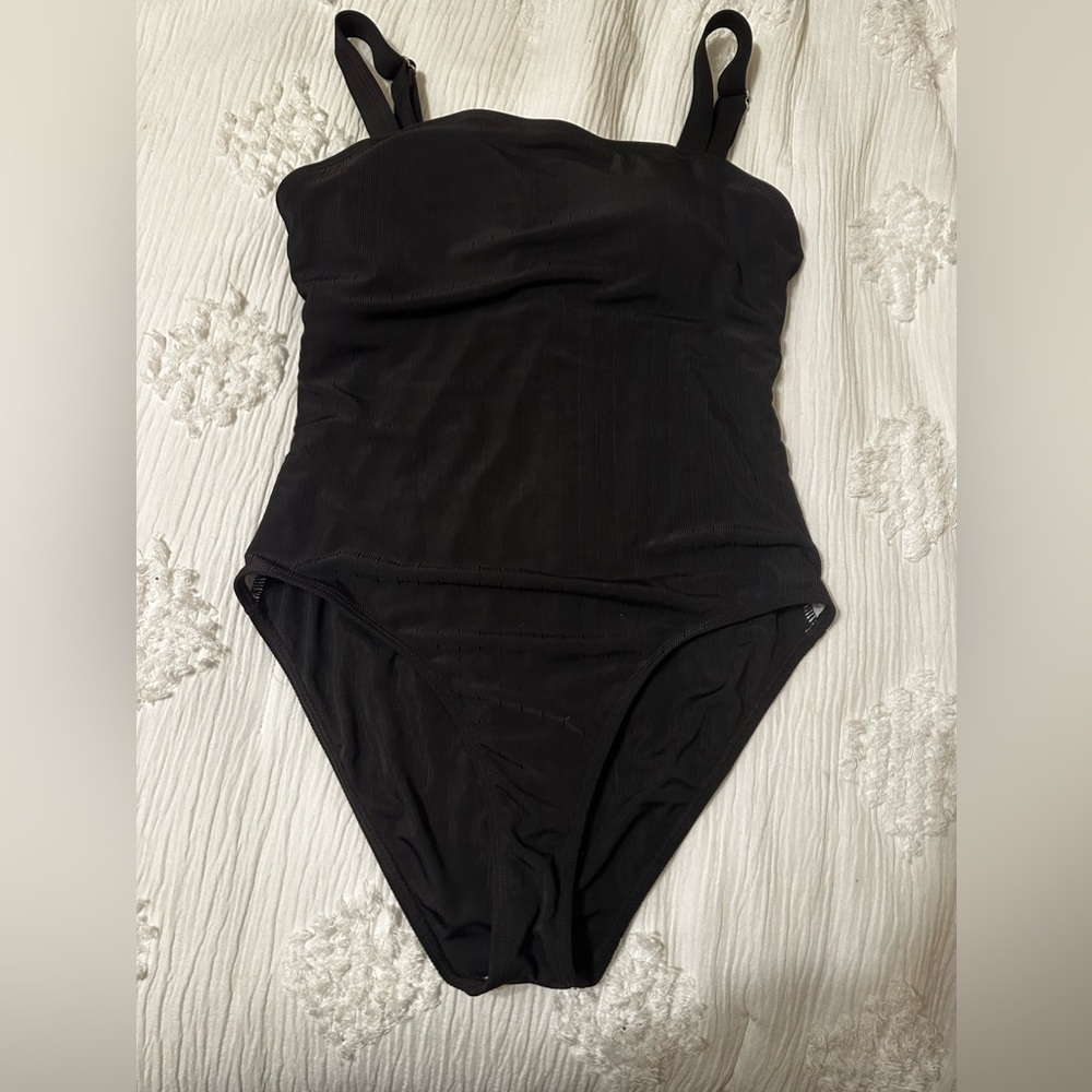 black one piece bath suit